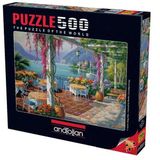 Anatolian 3578 Mor Salkımlı Teras 500 Parça Puzzle