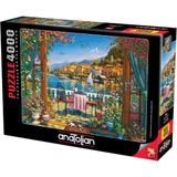 Anatolian 4000 Parçalık Puzzle Como Gölü Manzarası Eğlenceli Zihin Geliştirici 4000 Parça