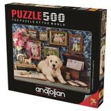 Anatolian 500 Parça Labrador Köpekler Puzzle - Greg Cuddiford