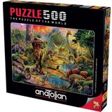 Anatolian Dinozor Krallığı-Landscape Of Dinosaurs 500 Parça Puzzle
