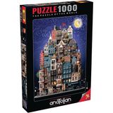 Anatolian Puzzle - Amsterdam Starry Night / 1000 Parça Puzzle, #1183