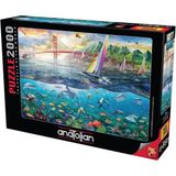 Anatolian Puzzle - San Francisco Köprüsü / 2000 Parça Puzzle, #3968