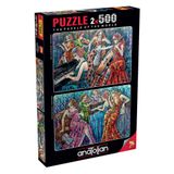 Anatolian Renkli Notalar 1 3612 2x500 Parça Puzzle