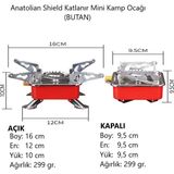 Anatolian Shield Kompakt Katlanır Kamp Ocağı (Butan)