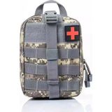Anatolian Shield Taktik Molle Acil Yardım Ilk Yardım Çantası Su Geçirmez - 22 x 8 Cm - Dijital Kamuflaj