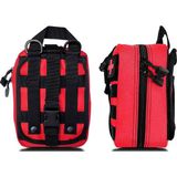Anatolian Shield Taktik Molle Acil Yardım Ilk Yardım Çantası Su Geçirmez - 22 x 8 Cm - Kırmızı - Siyah