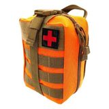 Anatolian Shield Taktik Molle Acil Yardım Ilk Yardım Çantası Su Geçirmez - 22 x 8 Cm - Turuncu