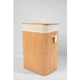 ANATOLİEN CONCEPT Bambu Dikdörtgen Kirli Çamaşır Sepeti Katlanabilir 44x39x62CM