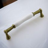 Anav Porselen Antik Sarı Kulp 160 Mm Mobilya Çekmece Mutfak Dolabı Dolap Kapak Kulplar Kulb Kulpu