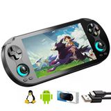 Anbernic Rg Vita Pro Retro Oyun Konsolu 5.5 İnç Full Hd Ips Ekran Android 14/Linux Wifi 6 Bluetooth 5.2 4Gb Ram 64Gb