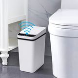 Anborry Banyo Akıllı Fotoselli Çöp Kovası, 2,2 Galon Otomatik Hareket Sensörü Kapaklı Çöp Kovası, Mutfak, Ofis, Oturma Odası, Tuvalet, Yatak Odası, RV için Elektrikli Su Geçirmez Dar Küçük Çöp Kovası
