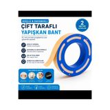 ANC Çift Taraflı Güçlü Yapışkan Bant | 2 metre Montaj Bandı | Duvar, Cam, Metal ve Plastik İçin Yüksek Tutuculuk
