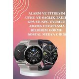 Anc Özellikli Bluetooth Kulaklık ve Amoled Ekran Akıllı Saat Uyku ve Sağlık Takibi Nabız Ölçer - Standart - Orjinal - Çok Renkli