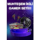 ANC Özellikli Bluetooth Kulaklık ve Amoled Ekran Akıllı Saat Uyku ve Sağlık Takibi Nabız Ölçer