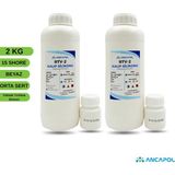 Ancapol 15 Shore RTV-2 Kalıp Silikonu - Orta Esnek Epoksi, Beton ve Alçı Kalıp Silikonu 2 KG