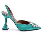 Ancelıne A Yeşil Tekstil Kadın Stiletto & Abiye - Yeşil - Açık Yeşil
