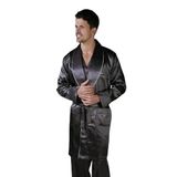 ANCELO 333 SATEN PİJAMA TAKIM VE ROBDÖŞAMBR 3LÜ DAMAT ÇEYİZ SET FÜME XL
