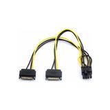Ancheyn 2x Sata to 8 Pin (6+2) Pci-e Express Güç Molex Power Kablosu Çevirici Dönüştürücü 4327