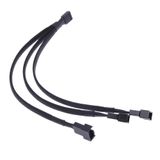 Ancheyn 4 Pin Switch Fan Çoklayıcı Y PWM Çoklayıcı Splitter Kablosu 3 Pin 3 Port 4303