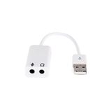 Ancheyn Usb Ses Karti 7.1 Kanalli 3.5Mm Mikrofon Cevirici Donusturucu Adaptor Harici Kablolu 4505