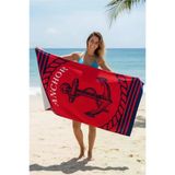 Anchor %100 Pamuk 75X150 Cm Plaj Havlusu Bordo