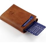 Ancora Leather Deri Crazy Mekanizmalı Cüzdan - Taba
