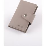 Ancora Leather Hakiki Deri Rfıd Korumalı Akordiyon Kartlık Unisex 49805 - Kırmızı - Vizon