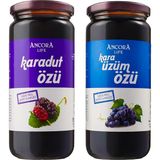 Ancora Life 2'li Avantaj Paketi - Kara Üzüm Özü, Karadut Özü - Şeker İlavesiz Soğuk Sıkım 640 Gr x 2 Adet