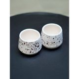 ancre istanbul El Yapımı Seramik 2'li Kulpsuz Espresso Fincan Seti - 120 ml - 1 Adet