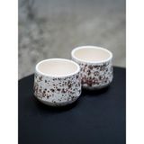 ancre istanbul El Yapımı Seramik 2'li Kulpsuz Kahve Mug / Kupa Seti - 200 ml - 1 Adet
