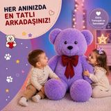 AND 57855210127653280184975 Özgüner Oyuncak 100 Cm Dev Pelüş Ayı, Papyonlu Ve Sevimli Büyük Boy Ayıcık, Yumuşak Sarılmalık Peluş, Sevgiliye Hediye 000 Açık Krem