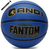 AND1 Fantom Kauçuk Basketbol: Resmi Düzenleme Boyutu 7 (74,9 cm) Kauçuk Basketbol - Derin Kanal İnşaat Sokak Topu, Kapalı Açık Hava Basketbol Oyunları için Üretilmiştir