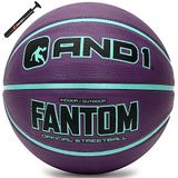 AND1 Fantom Kauçuk Basketbol: Resmi Yönetmelik Boyutu 7 (74,9 cm) - Derin Kanal İnşaat Sokak Topu, İç Mekan Dış Mekan Basketbol Oyunları için Üretilmiştir