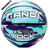 AND1 Ultra Grip Basketbol: Resmi Yönetmelik Boyutu 7 (74,9 cm), Kauçuk, Derin Kanal İnşaat Sokak Topu, İç Mekan Dış Mekan Oyunları için Üretilmiştir