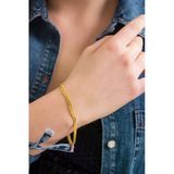 Anda 925 Ayar Gümüş Unisex 18K Altın Kaplamalı Japon Gurmet Bilekik