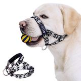 ANDA Rahat Kontrol için Ayarlanabilir Yumuşak Örgülü Köpek Namlu Nazik Lider, Patlayıcı Aceleleri Önler, Güvenliği Sağlar, Günlük Konfor (Büyük Boy)