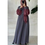 ANDE Hijabi Elbise- Gül kurusu