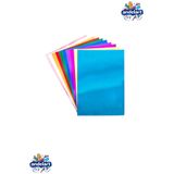 andelart A4 Metalik Aynalı Fon Kartonu 10 Renk 1 Paket 21x30 Cm Parlak Yüzeyli Pırıltılı Folyo Kağıt Etkinlik