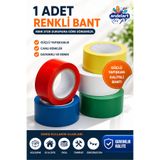 andelart Elektrikçi Bandı 1 Adet Yeşil Kırmızı Beyaz İzole Elektrik Bant Bandı PVC