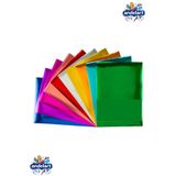 andelart Metalik Aynalı Fon Kartonu A4 5 Renk 10 Adet 20X30 cm 1 Paket