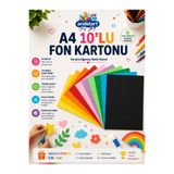 andelart Renkli Fon Kartonu 10 Adet A4
