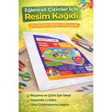 andelart Resim Kağıdı 25x35 cm 120 gr 20 Yaprak – Kalın Çizim ve Boyama Kağıdı Okul ve Hobi İçin