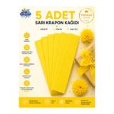andelart Sarı Krapon Kağıdı 50x200 cm 5 Adet | Grapon Kağıdı, El İşi, Okul Öncesi Etkinlik, Süsleme ve Çiçek Yapımı İçin