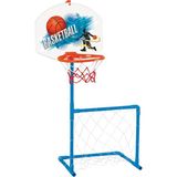 AnDen Toys Oyuncak Futbol ve Baskebol Oyun Seti Kale Pota Bir Arada