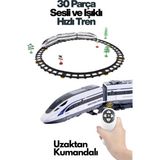 AnDen Toys Uzaktan Kumandalı 30 Parça Işıklı 176 cm Tren Set - Renkli