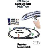 AnDen Toys Uzaktan Kumandalı 39 Parça Işıklı 308 cm Tren Set - Renkli