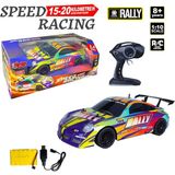 AnDen Toys Uzaktan Kumandalı Full Fonksiyon 2.4g Şarjlı 1:10 Ralli Arabası 45 cm - Renkli