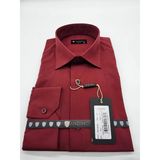 Andino Slimfit Bordo Erkek Gömlek Pamuk Polyester Dar Kesim Yapısıyla AS0111-197