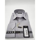 Andino Slimfit Gri Erkek Gömlek Pamuk Polyester Dar Kesim Yapısıyla AS0111-165 - 2XL