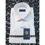 Andino Slimfit Kısa Kol Erkek Gömlek Likralı Dar Kesim Yapısıyla - Beyaz - 3XL